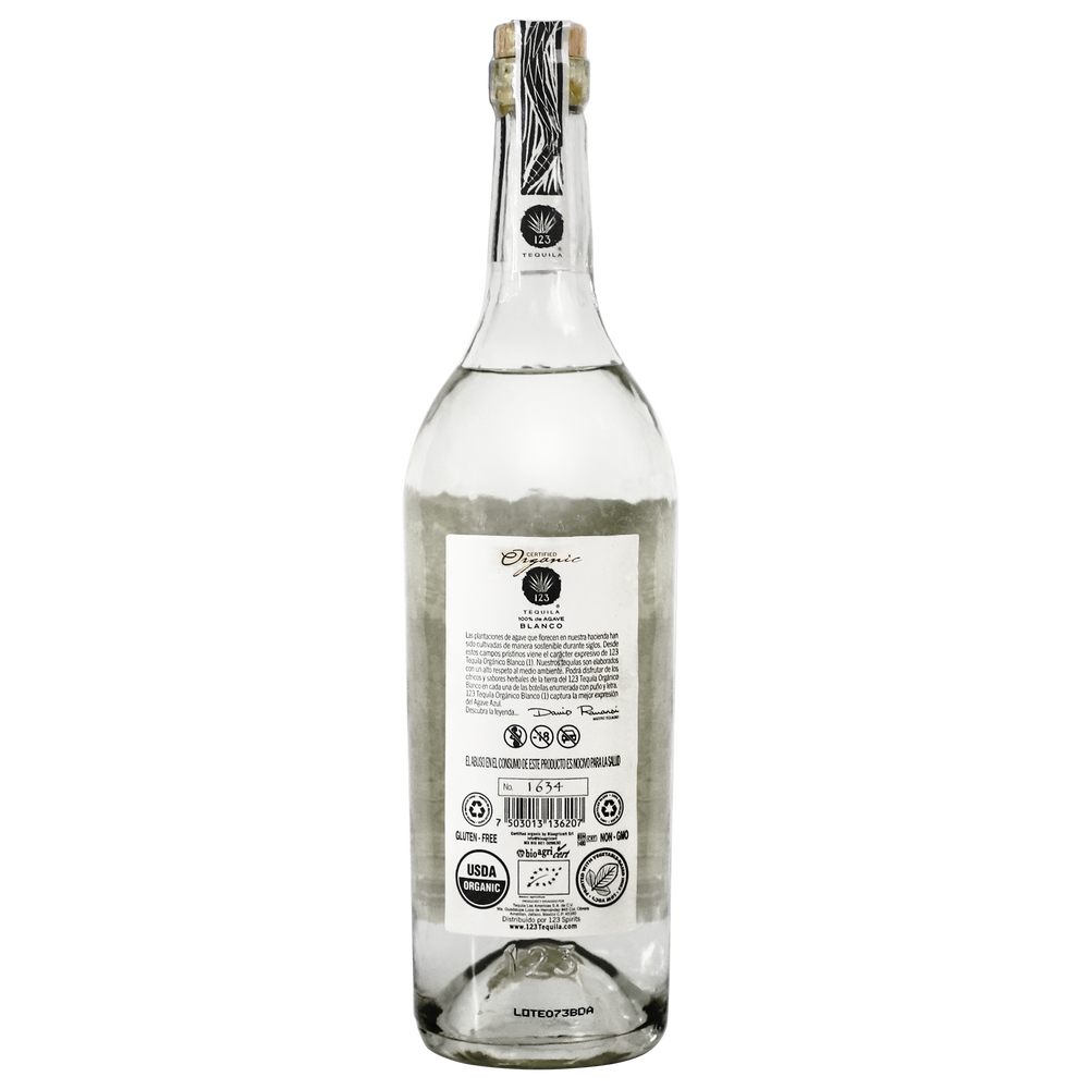 123 Tequila Blanco Orgánico No.1