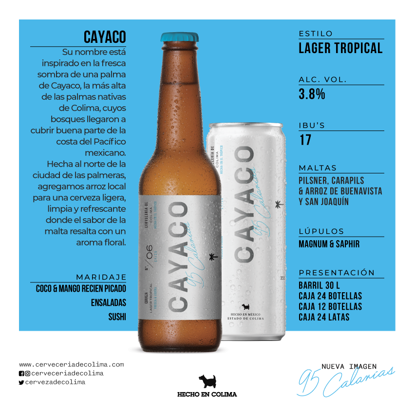 CAYACO  Cerveza Lager Tropical